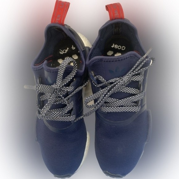 Adidas Boost NMD R1 Collegiate Navy "The Brand with the 3 Stripes" Size 8.5 RARE - Picture 6 of 8